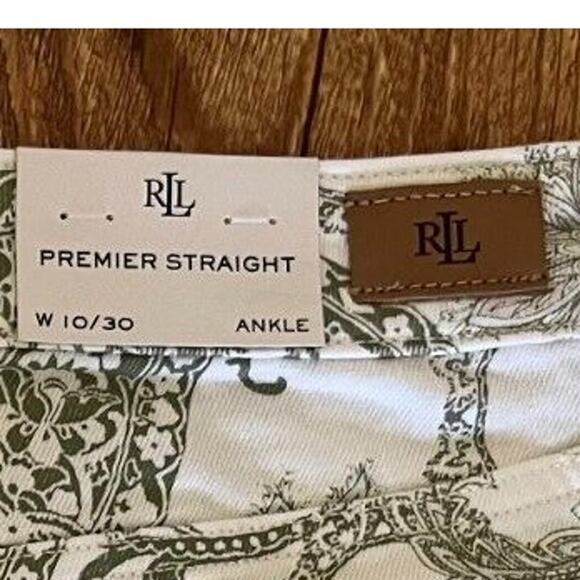 Lauren Ralph Lauren Women's Jeans White Multicolor Size 10 NWT - Picture 10 of 12